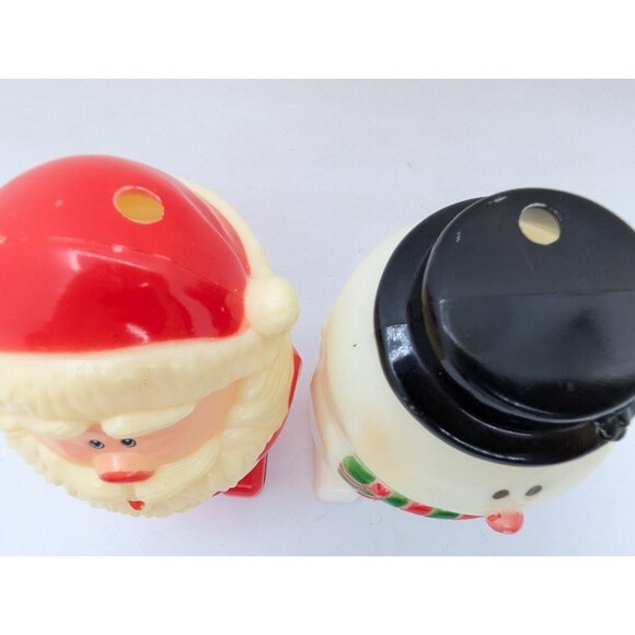 Vrg. Santa Claus & Snowman Plastic Sippy Cups Hong Kong 5.5" READ - Picture 4 of 16